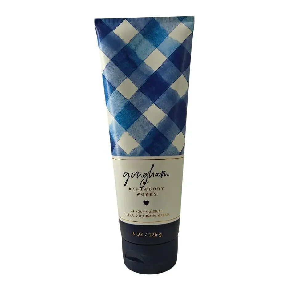 Bath & Body Works Gingham Body Cream 8 oz Ultra Shea 24 Hr Moisture